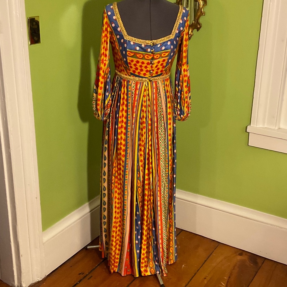 Vintage 70s Jay Morley for Fern Violette maxi dress